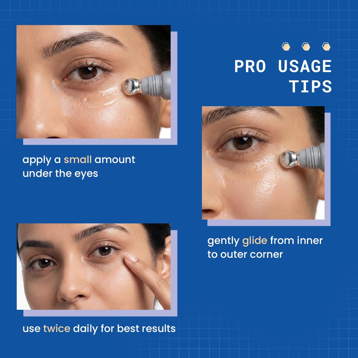 DERMDOC Niaglow 4% Niacinamide Under Eye Gel, 15gm | Reduces Dark Circles & Puffiness | Cools & Soothes | Lightweight | Fast Absorbing | Brightening Eye Care Gel for Tired Eyes & Fine Lines