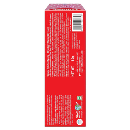 Colgate Kids Toothpaste For 6+ Years, Barbie, Strawberry Flavour, Gentle Protection Tooth Paste With 50% Lesser Abrasive Formula For Protecting Against Cavities, Enamel Protection- 80G (Pack of 2)