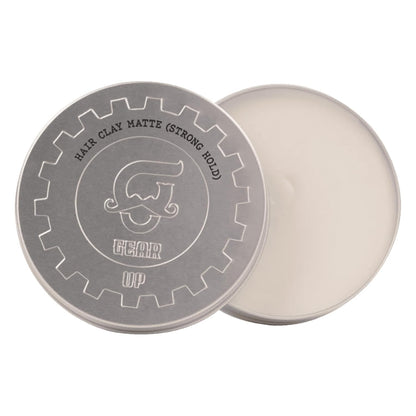 Beauty Garage Gear Up Matte Strong Hold Hair Clay Firm Grip | All-Day Definition, 100g