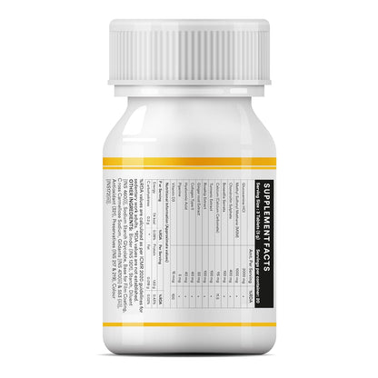 INLIFE Glucosamine Tablets for Joints with Chondroitin MSM Collagen Type II, Hyaluronic Acid, Vitamin D3 | Enriched with Boswellia, Rosehip, Curcumin | Knee Bone Cartilage Supplement - 60 Tablets