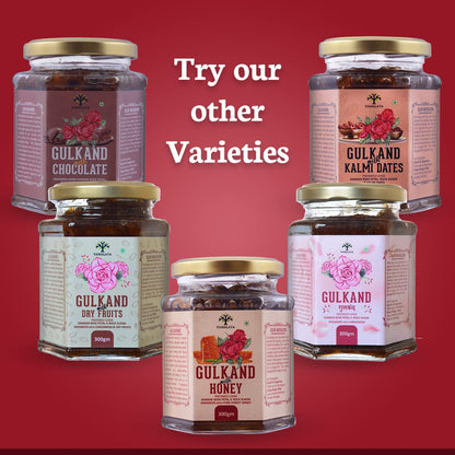 Vanalaya Natural Honey Gulkand | Sun-Cooked Damask Rose with Forest Honey 300gm