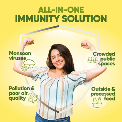Dr. Vaidya's Immuni Charge Effervescent | No Added Sugar | Boosts Immunity With Vitamin C, Amla & Zinc | Lemon Flavour | (15 Tablets Each)