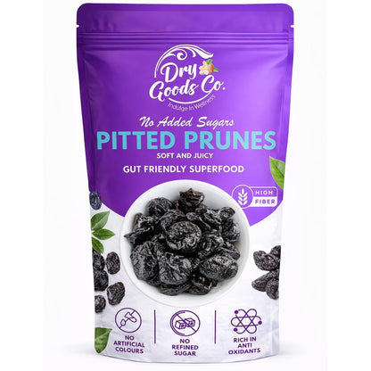 Dry Goods Co Pitted Prunes 200g | No Added Sugar | Premium Dried Plums