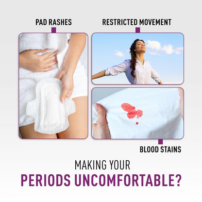 Sirona Disposable Period Panties for Women | L – XL | 360° Sanitary Protection for Heavy Flow & Sirona Period Made Easy Tampons - 20 Piece | For Heavy Flow