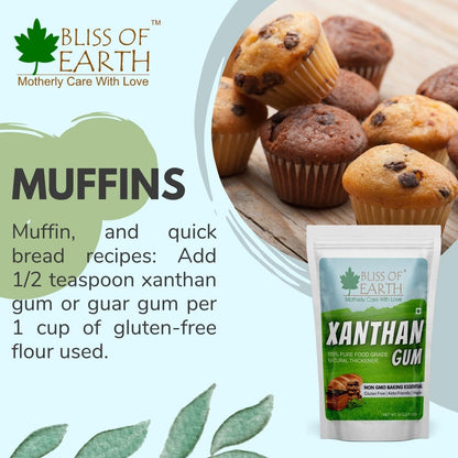 Bliss of Earth Xanthan Gum Powder 100% Pure Food Grade Natural Thickener Gluten Free, Keto Friendly, Vegan 113gm