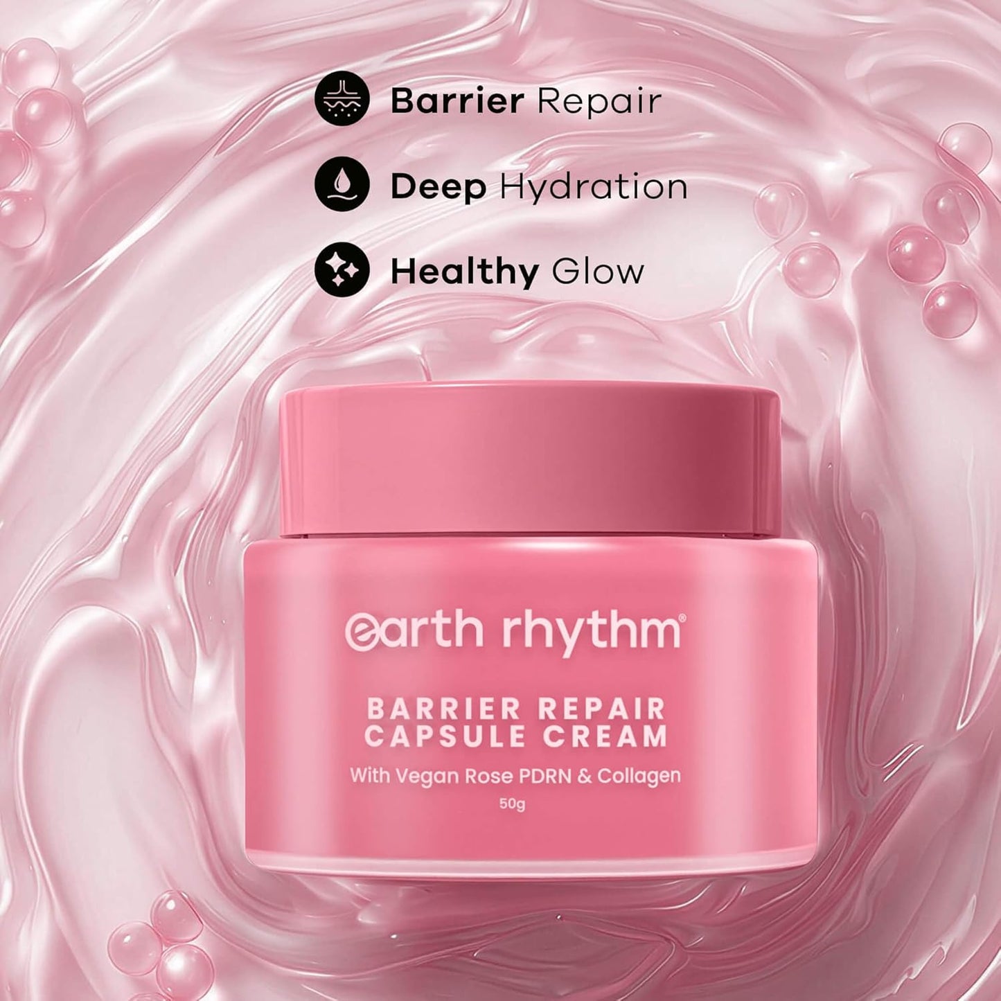 Earth Rhythm Rose PDRN Collagen Barrier Repair Capsule Cream