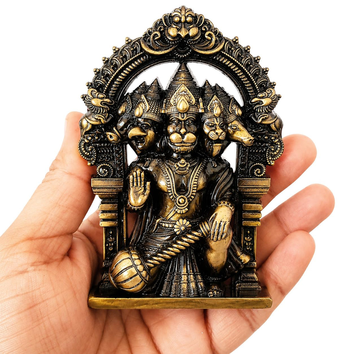 Panchmukhi Hanuman Idol for Home Decor & Puja, Decorative Lord Hanuman Murti for Office Desk, Temple