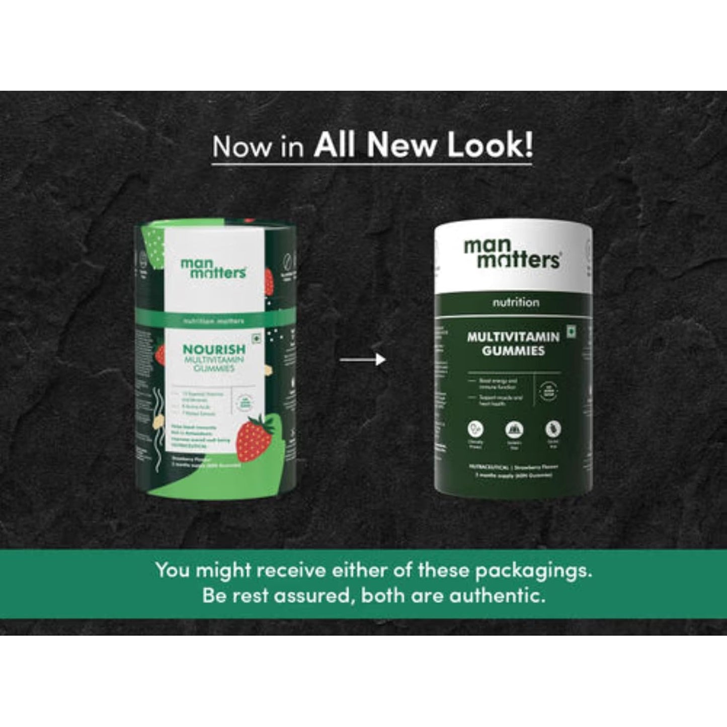 Man Matters Multivitamin Gummies With No Added Sugar | Daily Essential Multivitamin for Men | 15 Vitamins & Minerals, 8 Amino Acids, 7 Herbal Extract | Enhances Immunity & Overall Well Being | 60N