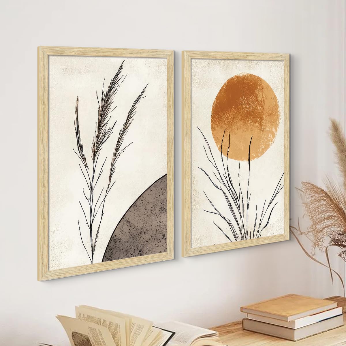 Boho Paintings for Living Room | Abstract Wall Paintings
