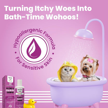 BARK OUT LOUD Allergy & Itch Relief Shampoo for Dogs & Cats | Effective On Food, Flea Allergy Rashes & Long Lasting Skin Conditions - 200 ml