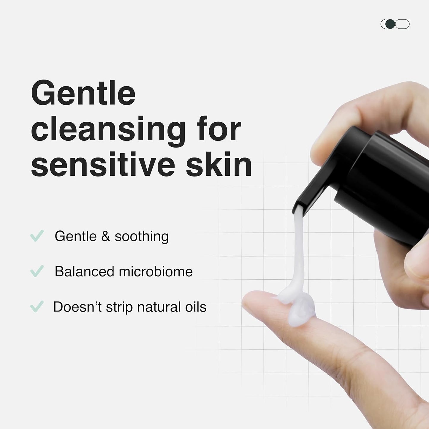 Cureskin Sensitive Pro Cleanser with Tucuma Butter & Apple Extracts for Sensitive Skin Face Wash, 100 ml (Pack of 1)