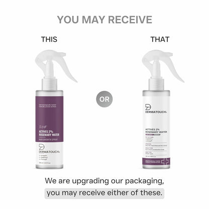 DERMATOUCH Rosemary Water Spray For Hair Growth (100 ml) | Advance 2% Actives Rosemary, Redensyl, Anagain + Procapil Hair Spray Mist for Hair Fall Control, Stimulates Hair Growth, Adds Shine , Strengthens Hair