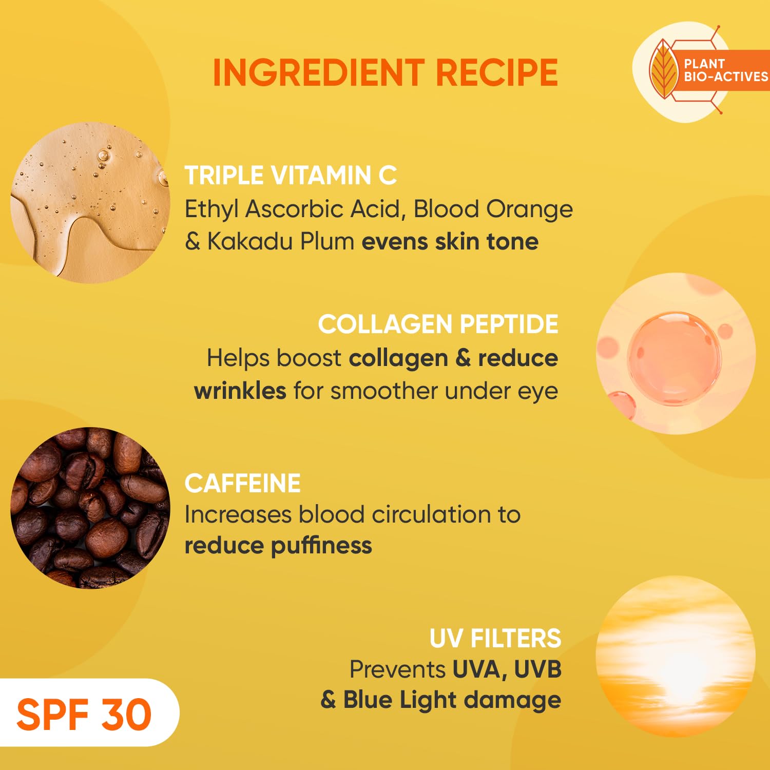 Zephivo Dot & Key Vitamin C + E Super Bright Under Eye Cream | Fades Dark Circles & Pigmentation | Boosts Collages & Skin Firmness | For Glowing Even Toned Skin | Reduces Puffiness | For All Skin Types | 20ml
