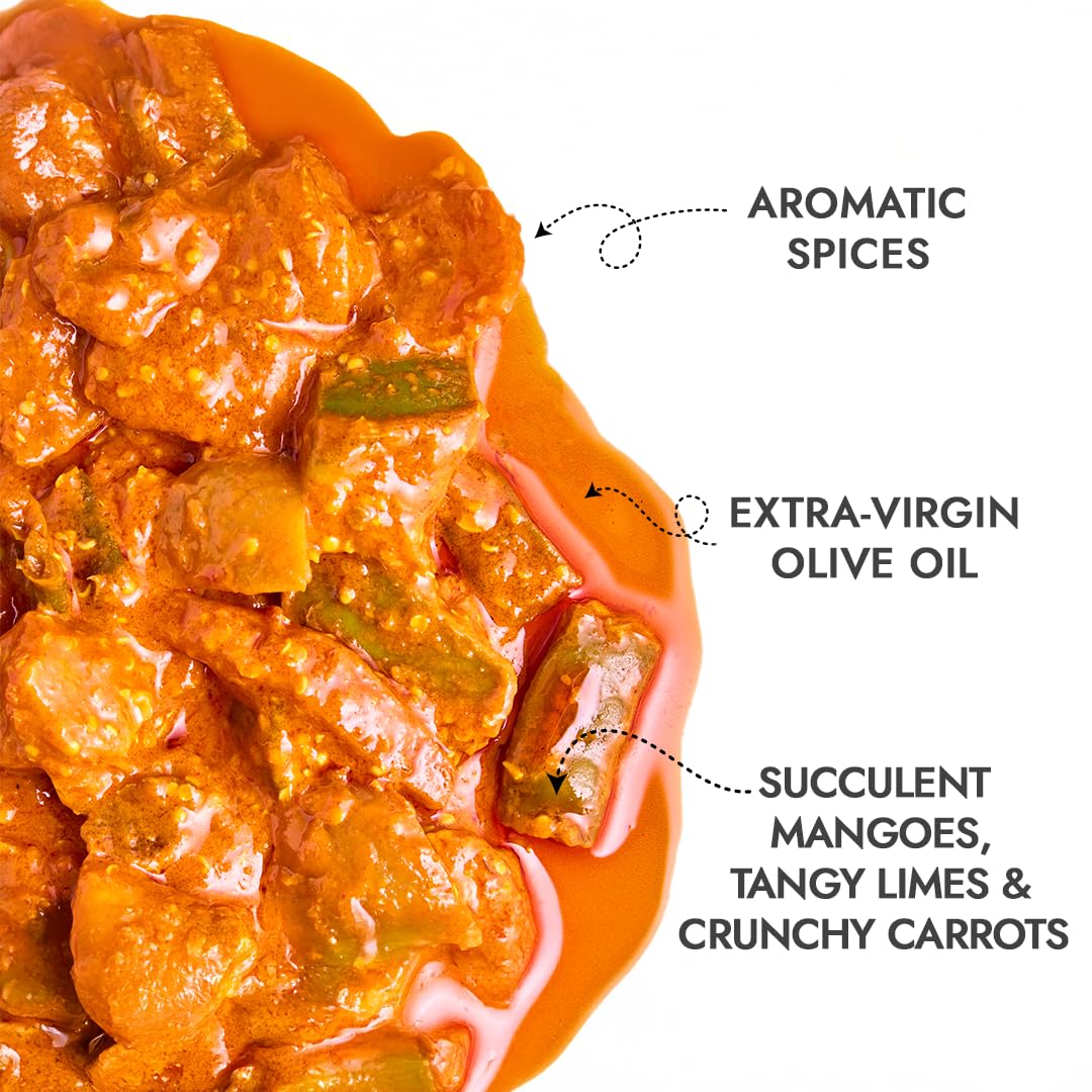 ADF Soul Mixed Pickle | Spicy, tangy & textured | A flavour-packed mix of veggies in 100% Olive Oil. | 275 g