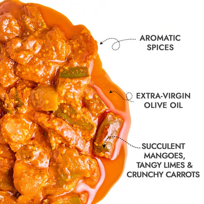 ADF Soul Mixed Pickle | Spicy, tangy & textured | A flavour-packed mix of veggies in 100% Olive Oil. | 275 g
