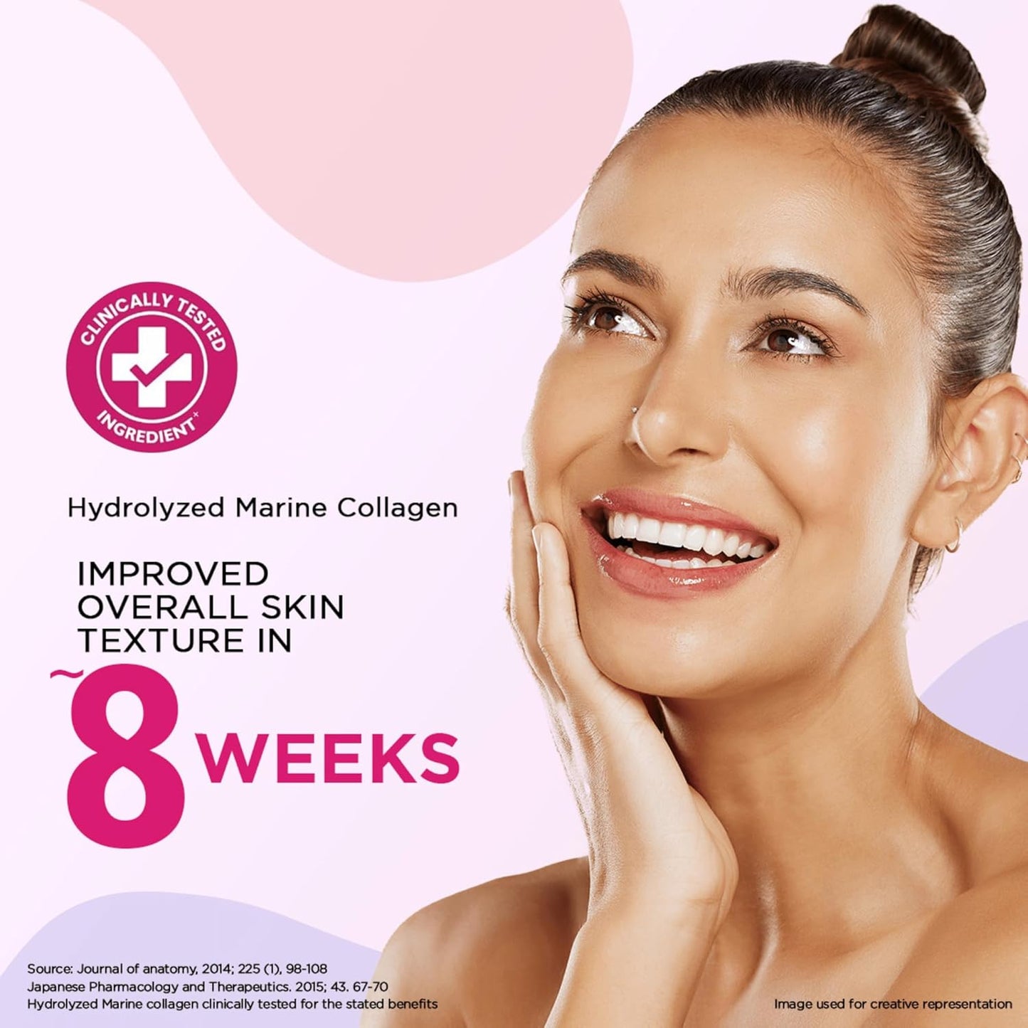 Siens By Dabur Hydrolyzed Marine Collagen-100g | Made with Japanese technology | Supplement for Women | For Skin Radiance & Hydration | Blueberry Lavender Flavour, Powder