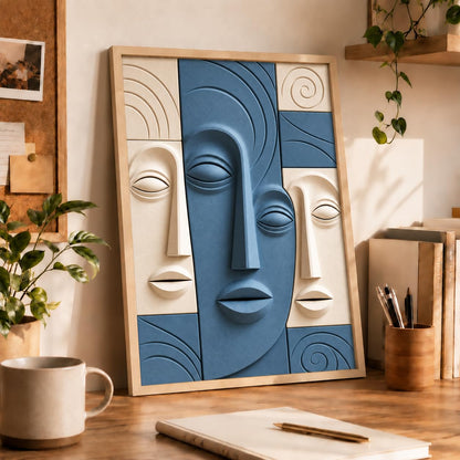Botanical Woman Face Art - 8 | 16x24