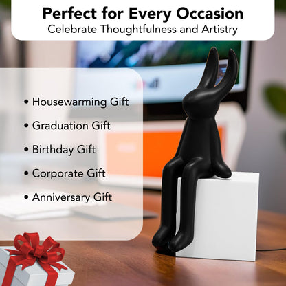 Nostrae Rabbit Show Pieces for Home Decor Living Room Decor Items | Cute Animals Showpieces Gift Item for Decoration | Center Table Tv Showcase Shelf Office Desk Interior Statue Figurines