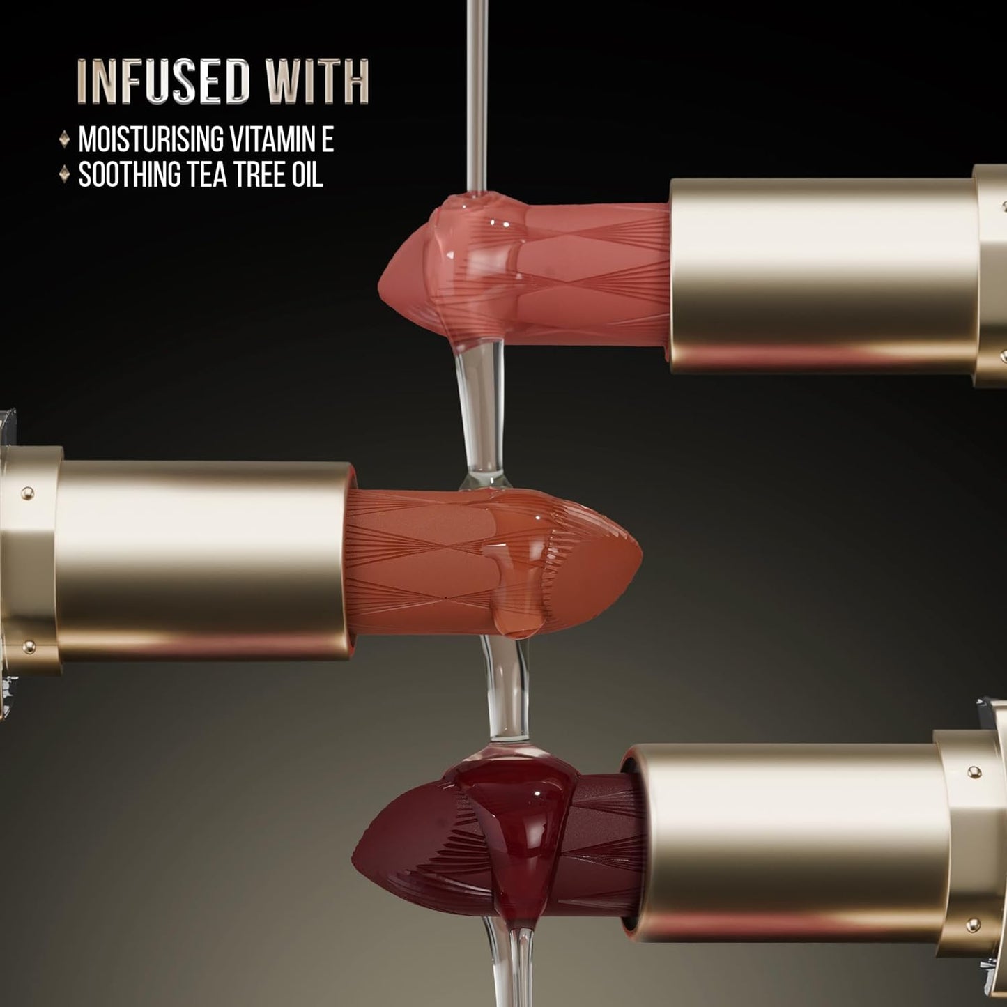 Swiss Beauty Select Crème Touch Hydrating Lipstick | With Vitamin E and Tea Tree Oil | High -shine finish | shade- Walnut Brown, 4g