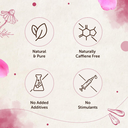 Neuherbs Rose Flower Tea 50g| Promote Skin Glow | 100% Clean, Natural & Pure | Rich In Antioxidant | Caffeine Free Tea