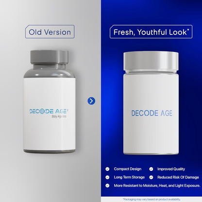 Decode Age DAKE 5000 IU Multivitamin | Plant-Based D3, K2 (MK-7), A & E | Supports Bone, Vision, Immunity & Skin Health | With MCT Oil for Enhanced Absorption | 30 Vegan Capsules