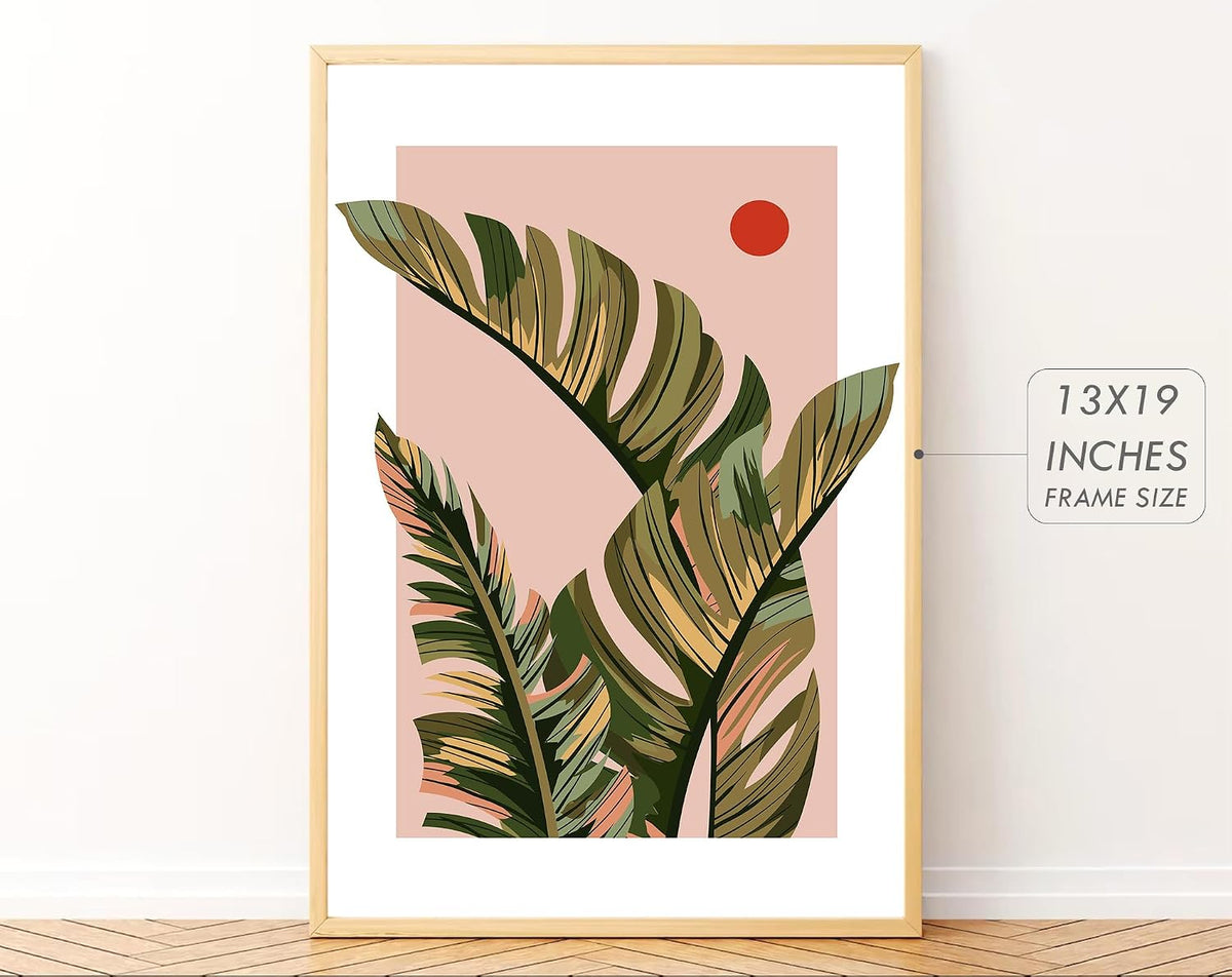 Big Modern Framed Posters Wall Decor Paintings For Living Room, Bedroom/Big Paintings For Wall Decoration, Frames For Wall Decor Set of 3 (13x19 Inches) (Boho B)