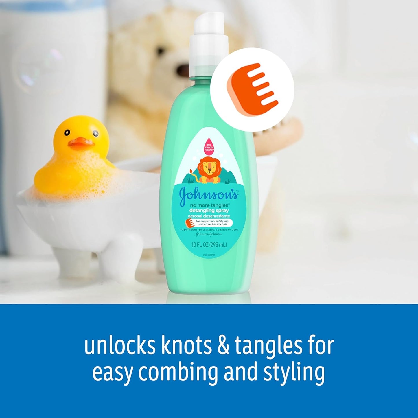 Johnson's Buddies No More Tangles Hair Detangler For Kids, 10 Fl. Oz.
