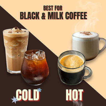 Espresso X Dark Roast Instant Coffee Glass Jar | LOW ACIDIC COFFEE | 100% Arabica Coffee | Pure Chikmagalur Powder | No Sugar, No Chicory | NON FLAVOURED | Make Café Style Hot or Cold Coffee, black Coffeee, Cappuccino, Latte at Home | Serves 35-40 Cups