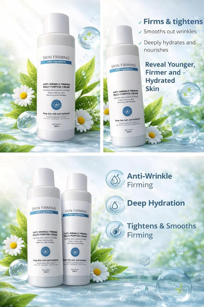 Tightening & Firming Face Cream with Collagen & Peptides | Anti-Aging Moisturizer with Retinol, Niacinamide & Hyaluronic Acid | Reduces Wrinkles & Fine Lines | Hydrating Day & Night Cream 100ml