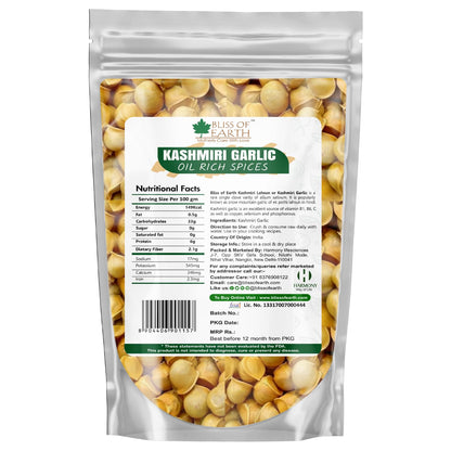Bliss of Earth Naturally Organic Kashmiri Garlic 1kg Single Clove, Kashmiri Ek Pothi Lahsun