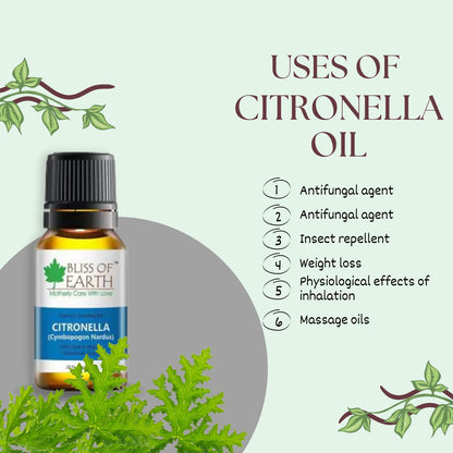 Bliss of Earth� 100% Pure Citronella Essential Oil, 10ml