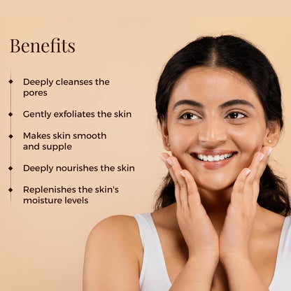 Forest Essentials Almond Pistachio & Honey Facial Cleansing Paste | Ayurvedic Deeply Cleansing & Nourishing Paste