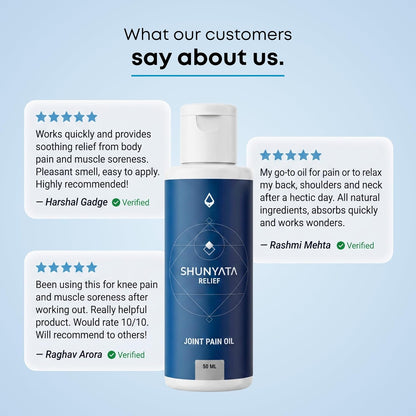 Savikalpa Shunyata Relief Oil (50ml) – Daily Massage Oil for Back, Neck & Joint Discomfort | Infused with Arnica, Peppermint, Lavender, & 6 Natural Extracts | Natural Support for Stiffness & Soreness
