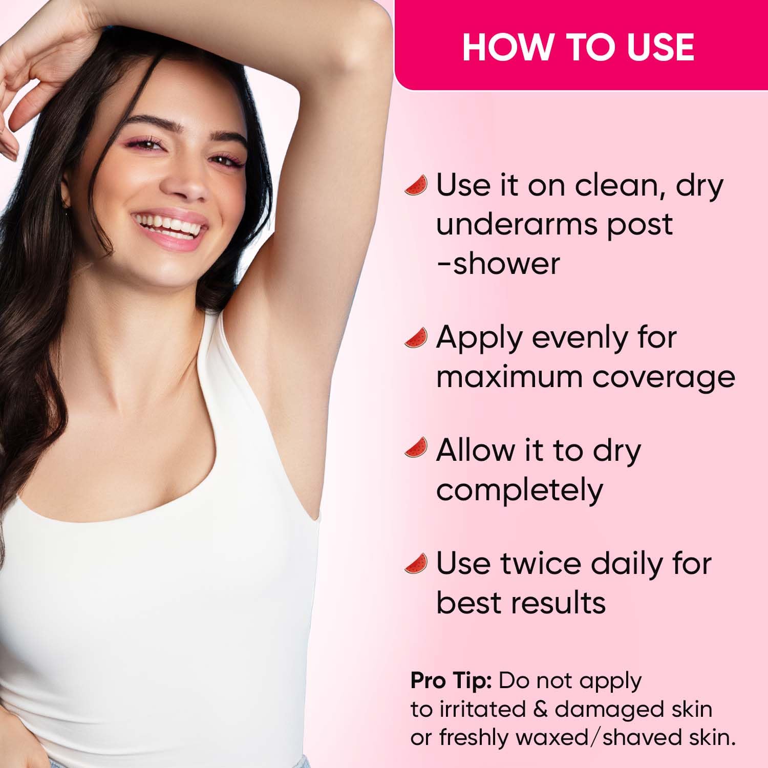 Zephivo Dot & Key Watermelon Cooling Underarm Roll On | Odour & Sweat Controls | 4% AHA + BHA | Fresh Aqua Fragrance | Gently Exfoliates & Smooths Skin | For Men & Women | 50ml
