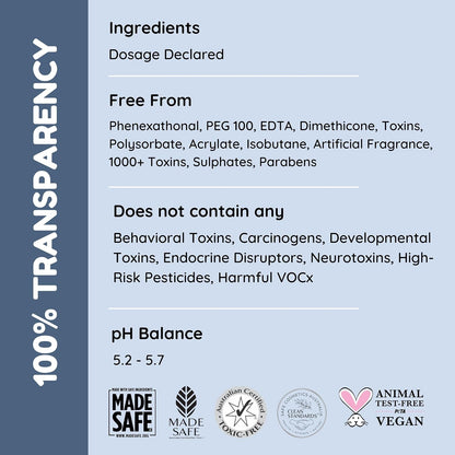 Little Rituals Baby Multi-Vitamin Body & Hair Wash - Tear Free + pH 5.5. Formulated with the best plant botanical - HONEYSUCKLE, BASIL, MANDARIN. Natural, Organic, Dermat tested, SWISS Technology (200ml)