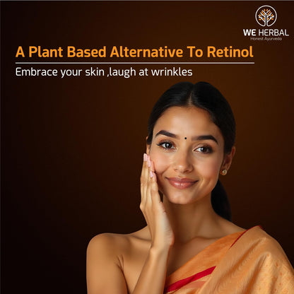 WE HERBAL Bakuchiol Anti-Ageing Serum 20ml, Natural Retinol Alternative with Rosehip & Almond Oil, Targets Acne-Causing Bacteria, Reduces Pimples, Fine Lines & Dark Spots, No Chemicals or Fragrance