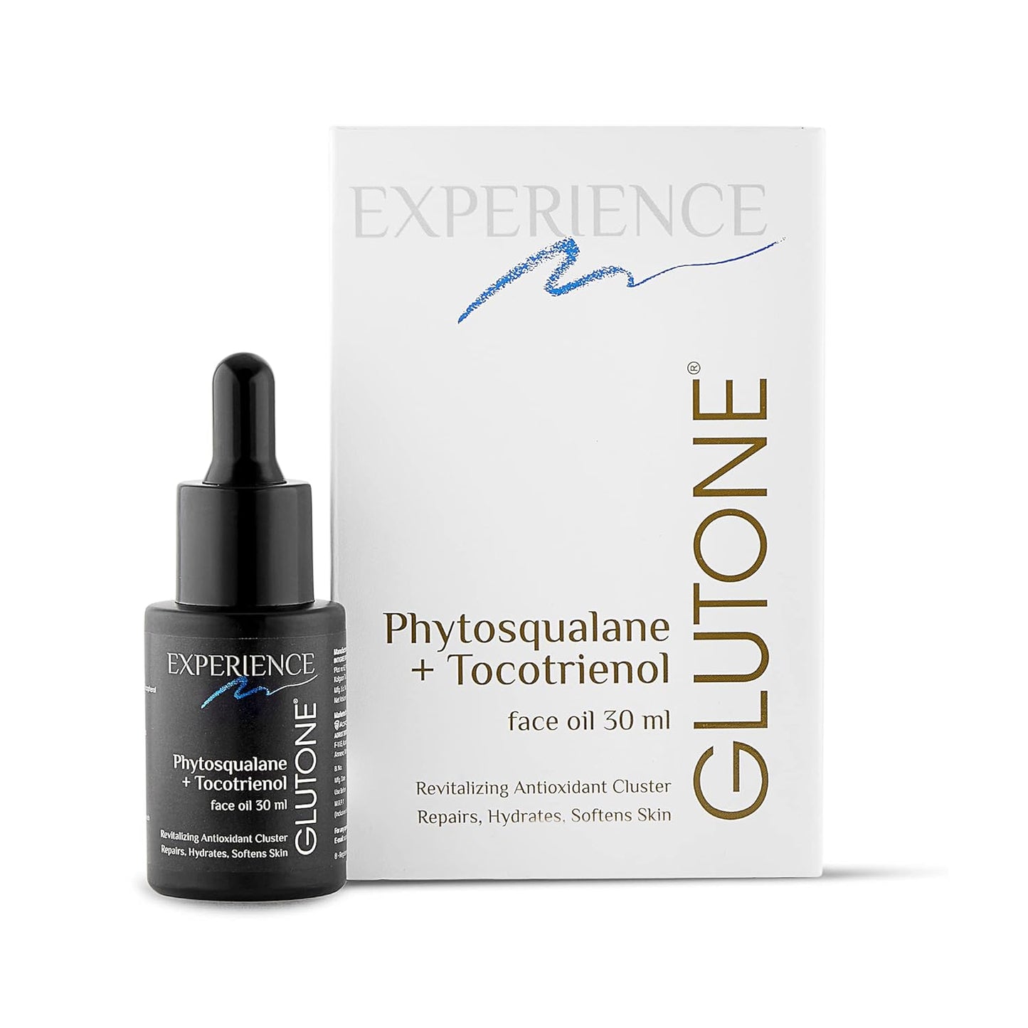 Glutone Phytosqualane Face Oil with Vitamin E & tocotrienol & colourless keratonoids | For firm, Hydrated & glowing skin | Lightweight & suitable for all skin types | 30 ml