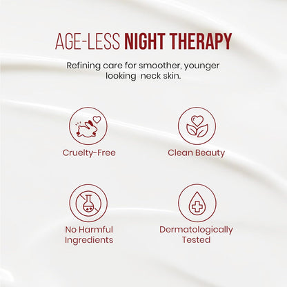 Mitchell USA Night Therapy Anti Aging Night Cream for Women & Men | Reduce Wrinkles & finelines | Lotus Seed Extract & Brahmi Extract | Cocoa Seed Butter Citric Acid | For All Glowing Skin Types | 50g