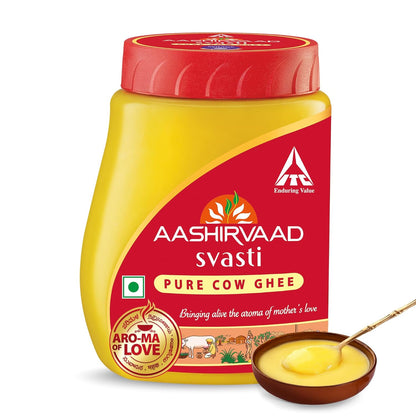 Aashirvaad Pure Cow Ghee, PET Jar, Rich Aroma