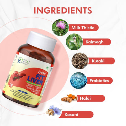 Fytika Fit Liver supplement bottle with ingredients listed on a white background