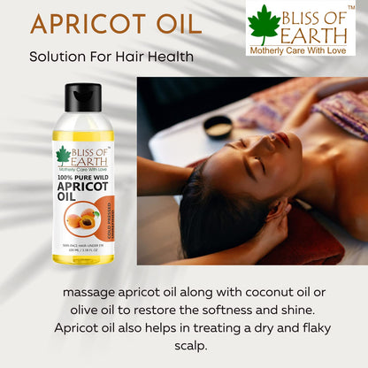 Bliss of Earth™ Wildcrafted Himalayan Apricot Oil Coldpressed & Unrefined (100 ML)