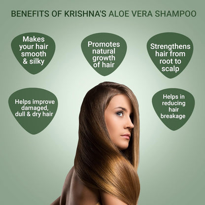 Krishna's Aloe Vera Shampoo Cleans - 500 ml