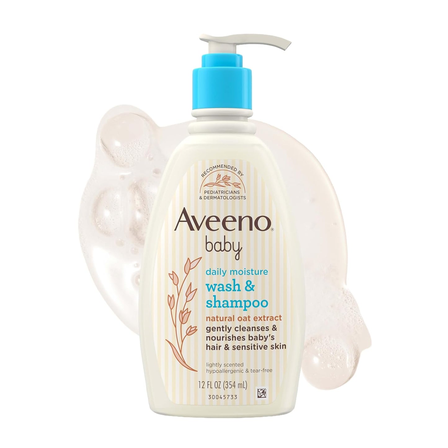 Aveeno Baby Wash and Shampoo Lightly Scented (12 fl oz)