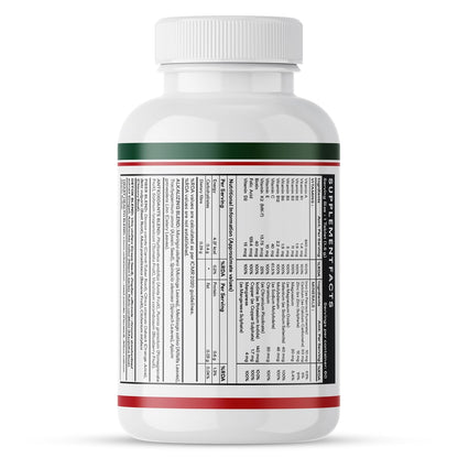 INLIFE Plant Based Multivitamin Tablets for Men & Women | 75+ Ingredients with Vitamins B12, D3, Superfoods, Greens, Vegetables, Fruits & Herbs Supplement for Immuntiy - 60 Tablets (Pack of 1)