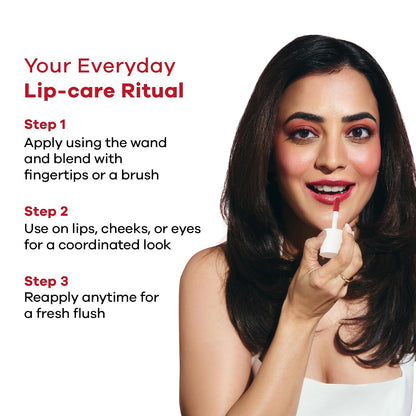 Earth Rhythm Lip & Cheek Tint – 10 Hour Wear, 100% Plant-Based Pigments, No Silicones, No Mineral Oil - Brandy