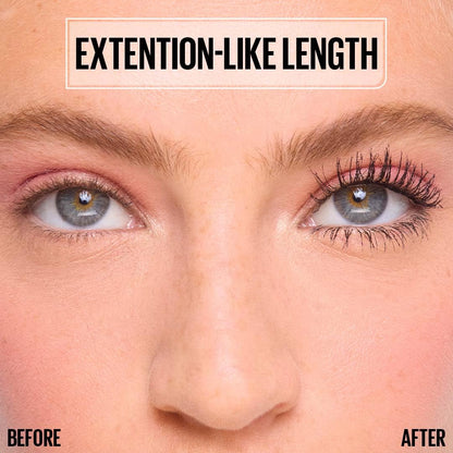 Maybelline Lash Sensational Sky Tubes Tubing Mascara, Very Black | Extension-Like Length, Conditioning with Shea Butter + Castor Oil, 7ml