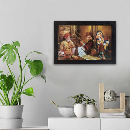 Modern Rajasthani Art Framed Painting | Ready to Hang (multicolor, 14 Inch x 20 Inch)