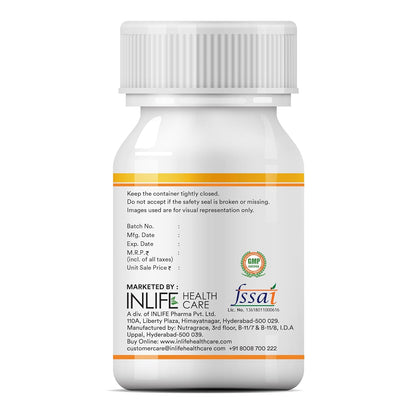 INLIFE Turmeric Oil Capsules, Faster Absorption than Extract, Antioxidant & Natural Detoxifier Supplement for Men & Women, 500mg – 60 Liquid Filled Vegetarian Capsules (Pack of 1)