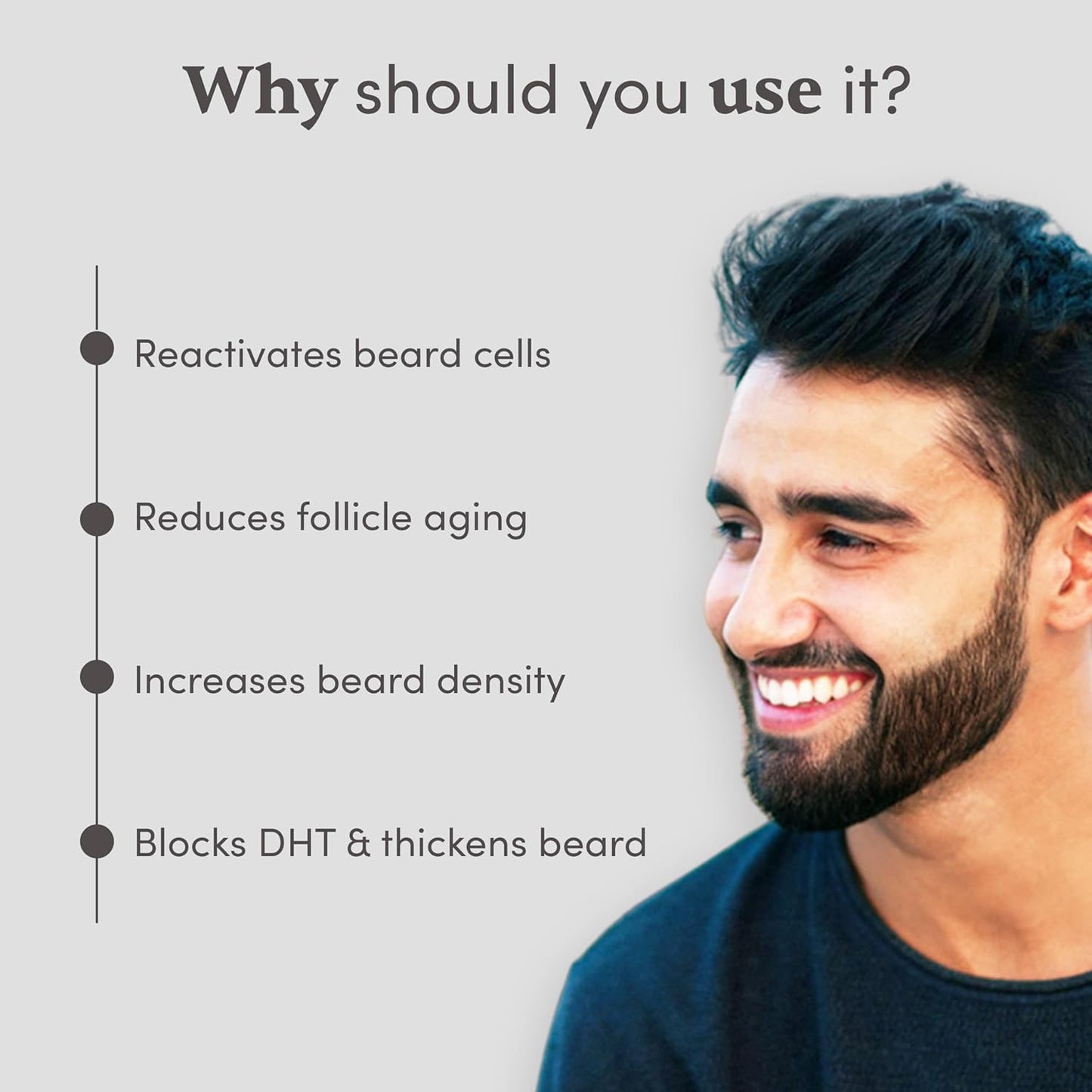 Man Matters Beardgro Oil-In-Serum 30Ml | 4% Anagain, 2% Aminexil & 1% Rosemary | Stronger, Fuller & Thicker Beard Growth | Solves Uneven & Patchy Beard | Lightweight And Fast Absorption
