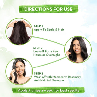 Mamaearth Rosemary & Methi Dana Hair Oil - Promotes Growth, Controls Fall, Strengthens & Stimulates New Growth | 200 ml